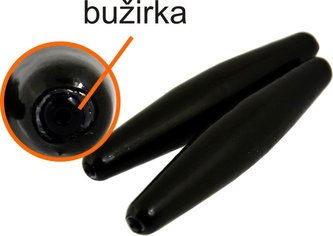 Sumcová zátěž barvená s průchozí bužírkou - 2ks hmotnost 250g