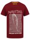 NAVITAS: Tričko Joy Tee Burgundy Velikost L