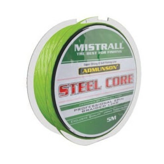 Pletená šňůra s ocelovým jádrem Admuson Steel Core průměr: 0,14 mm