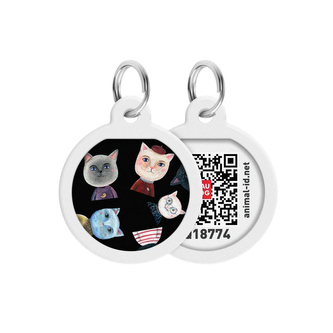 Waudog chytrá ID známka s QR tagem Kočičky