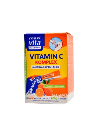 Vitar - Maxivita vitamín C acerola+zinek+šípek 20x40g