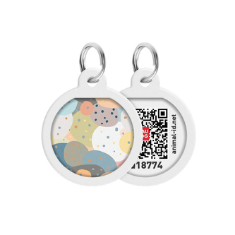 Waudog chytrá ID známka s QR tagem Abstrakce