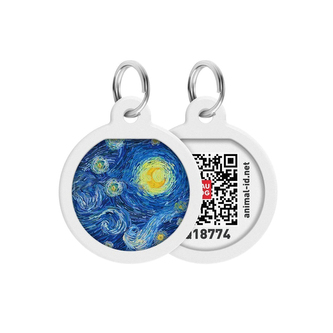 Waudog chytrá ID známka s QR tagem Van Gogh