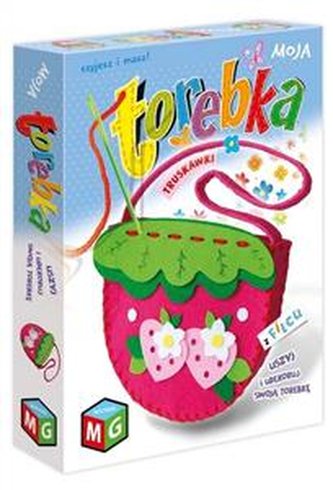 Moja torebka z filcu - truskawka