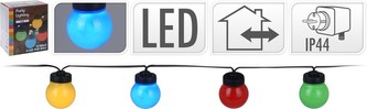 Světelný řetěz LED PARTY 10 žárovek barevné