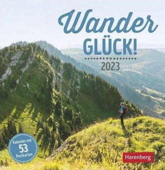 Wanderglück Postkartenkalender 2023