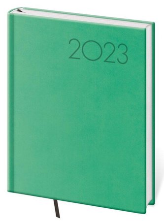 Diář 2023 Print - světle zelená, denní B6