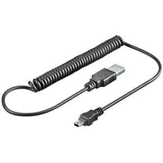 PremiumCord kabel USB A-Bmini kroucený 1,5m