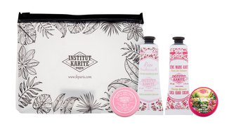 Institut Karité Shea Hand Cream krém na ruce Shea Hand Cream Cherry Blossom 30 ml + tělové máslo Pure Shea Butter Jungle Paradise 10 ml + krém na ruce Light Hand Cream Rose Mademoiselle 30 ml + univerzální tělové máslo Scented Shea Butter Rose Mademoisell