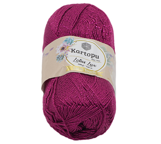 Příze LOTUS LUX - fialová - 100g / 340 m