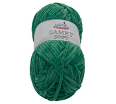 Příze SAMET - tmavě zelená - 100g / 100 m