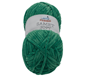 Příze SAMET - tmavě zelená - 100g / 100 m