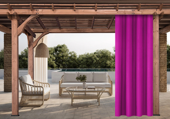 Venkovní zahradní závěs s tunýlkem JAMAICA tmavě růžová 155x240 cm, (cena za 1 kus) MyBestHome