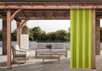 Venkovní zahradní závěs s tunýlkem JAMAICA olivová 155x200 cm, (cena za 1 kus) MyBestHome