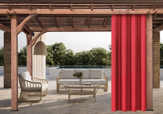 Venkovní zahradní závěs s tunýlkem JAMAICA červená 155x240 cm, (cena za 1 kus) MyBestHome Venkovní zahradní závěs s tunýlkem JAMAICA červená 155x240 cm, (cena za 1 kus) MyBestHome