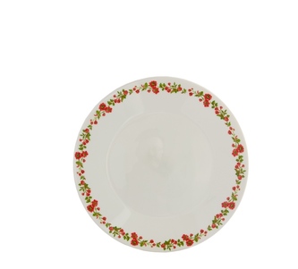 JESSY opál talíř mělký 26,8cm dek.květiny