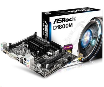 ASRock MB Int.procesor D1800M, 2xDDR3, VGA, mATX