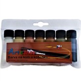 ARTEMISS Sada barev na kůží a koženku 7x12g  hnědé odstíny