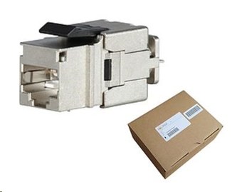 Solarix MULTIPACK 24 ks - 10G rychlozařezávací keystone CAT6A STP černý SXKJ-10G-STP-BK-NA