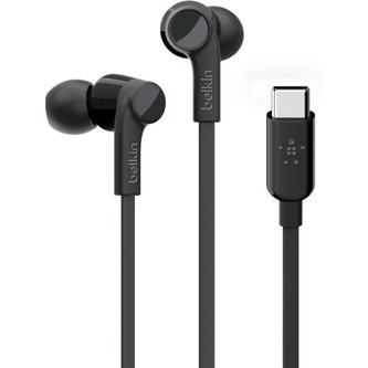 Belkin ROCKSTAR™ Sluchátka s USB-C konektorem černá