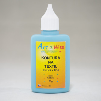 ARTEMISS Kontura na textil svítící ve tmě 55g, neon oranžová