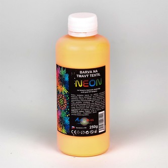 ARTEMISS Barva na tmavý textil - neon (září pod UV světlem) 250g, neon žlutá