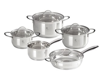 BERLINGERHAUS Sada nádobí nerez 10 ks Silver Jewellery Collection BH-6660