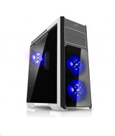 EVOLVEO Ray 4 CB, case ATX, 3 x 120 mm PWM ventilátor, průhledná bočnice, černá