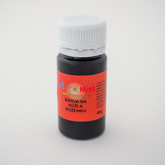 ARTEMISS Barva na kůži a koženku 40g, černá