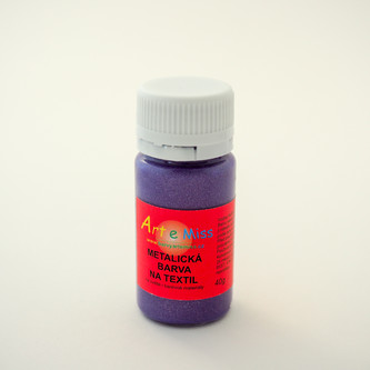 ARTEMISS Metalické barvy na textil 40g, tyrkysová