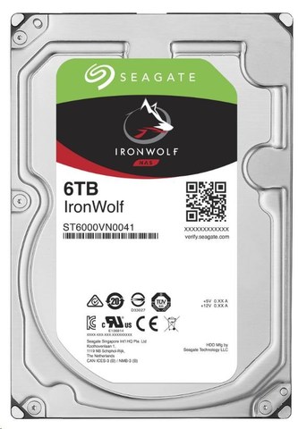 SEAGATE HDD IRONWOLF (NAS) 6TB SATAIII/600, 5400rpm