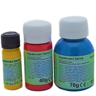 Vypalovací barva perleťová 40g, zelená