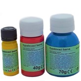 Vypalovací barva perleťová 70g, bílá