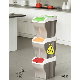 BAMA Koš odpadkový POKER PLUS 3x27L BAMA Koš odpadkový POKER PLUS 3x27L