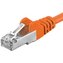 Premiumcord Patch kabel CAT 6a S-FTP RJ45-RJ45 AWG 26/7 1m oranžový