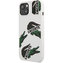 Lacoste Liquid Silicone Allover Pattern Kryt pro iPhone 13 mini White