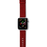 EPICO Canvas bavlněný/lněný řemínek Apple Watch 38/40mm červený
