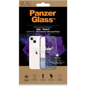 PanzerGlass™ ClearCaseColor™ pro Apple iPhone 13 Grape (fialový)