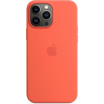 Apple silikonový kryt s MagSafe na iPhone 13 Pro Max nektarinkový