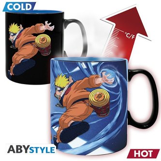 Naruto Keramický hrnek měnící 460 ml - Naruto & Sasuke Naruto Keramický hrnek měnící 460 ml - Naruto & Sasuke