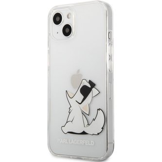 Karl Lagerfeld PC/TPU Choupette Eat Cover iPhone 13 mini čirý