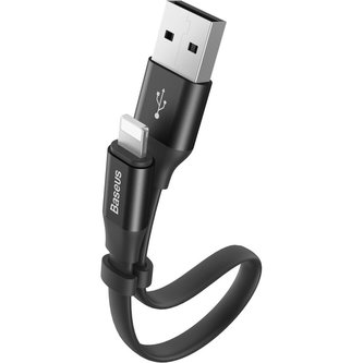Baseus Nimble plochý kabel s Lightning, 23cm černý