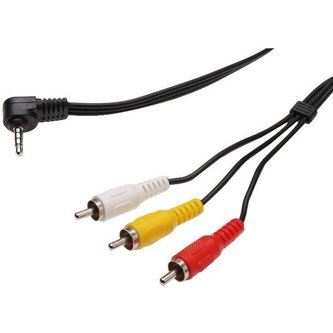 PremiumCord 3.5mm 4 pinový - 3x Cinch RCA M/M 1,5m