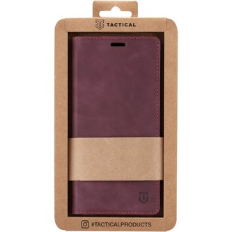 Tactical Xproof PU Kožené Book pouzdro Samsung Galaxy A02s Red Beret