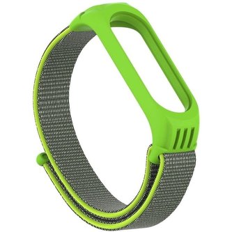 EPICO nylonový řemínek Xiaomi Mi Band 5 zelený