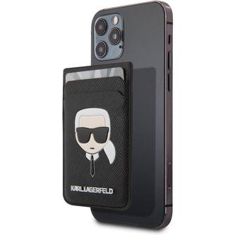 Karl Lagerfeld Saffiano MagSafe Magnetic Wallet Karl Head černá