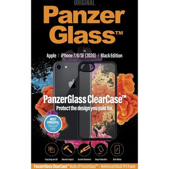 PanzerGlass ClearCase iPhone 7/8/SE (4,7") Black Edition
