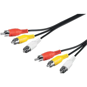 PremiumCord 3x Cinch / 3x Cinch M/M 5m