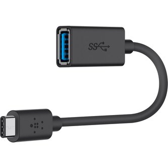 Belkin USB-A 3.0/USB C redukce černá Belkin USB-A 3.0/USB C redukce černá