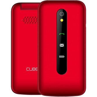 CUBE1 VF500 tlačítkový telefon červený